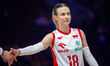 Justyna Lysiak plays during the volleyball match between Poland and China in Lodz, Poland,...
