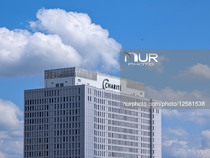 Charite Main Ward Tower Seen From Futurium Roof In Berlin