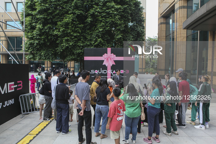 Promotional Event Of The Popular Netflix's South Korean TV Series "Squid Game" In Indonesia