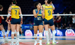 Marcelle de Arruda Mattos da Silva plays during the volleyball match between Brazil and Ge...