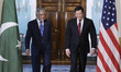 US Department of State Secretary Marco Rubio and Pakistani Foreign Minister Ishaq Dar hold...