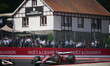 Charles Leclerc of Scuderia Ferrari competes during the sprint race of the Belgian GP, the...