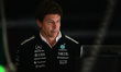 Toto Wolff of Mercedes-AMG Petronas looks on during the sprint race of the Belgian GP, the...