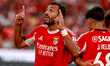 Vangelis Pavlidis, forward of SL Benfica, celebrates after scoring a goal during the Pre-S...