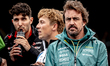 Formula 1 driver Fernando Alonso of Aston Martin participates in the Formula 1 Moet & Chan...