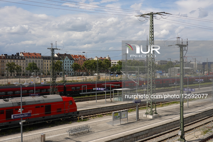 Trains At Munich East Station