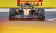 Oscar Piastri of Australia driving the race car No 81, a McLaren MCL39 with a Mercedes eng...