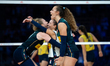 Gaia Giovannini and her teammates celebrate after Italy defeats Brazil in the final match...