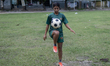 Halima, a player for Bangladesh's national women's football team, trains at a grassroots f...