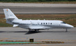 A Gestair Cessna 680A Citation Latitude is on the runway for takeoff from Barcelona-El Pra...