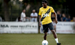NAC Breda player Chris Chiza participates in the match between NAC and Volos (friendly) at...
