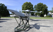 A reconnaissance UAV is on display before Poland's Prime Minister Donald Tusk visits the T...