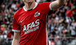 AZ Alkmaar midfielder Kees Smit plays during the match between AZ and Ilves at the AFAS St...