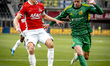AZ Alkmaar midfielder Sven Mijnans plays during the match between AZ and Ilves at the AFAS...
