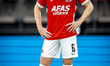 AZ Alkmaar midfielder Peer Koopmeiners plays during the match between AZ and Ilves at the...
