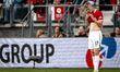 AZ Alkmaar forward Isak Jensen plays during the match between AZ and Ilves at the AFAS Sta...