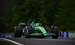Paul Aron of the Stake F1 Team KICK Sauber runs during the free practice of the Hungarian...
