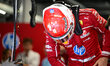Charles Leclerc of Scuderia Ferrari looks on during free practice of the Hungarian GP, the...