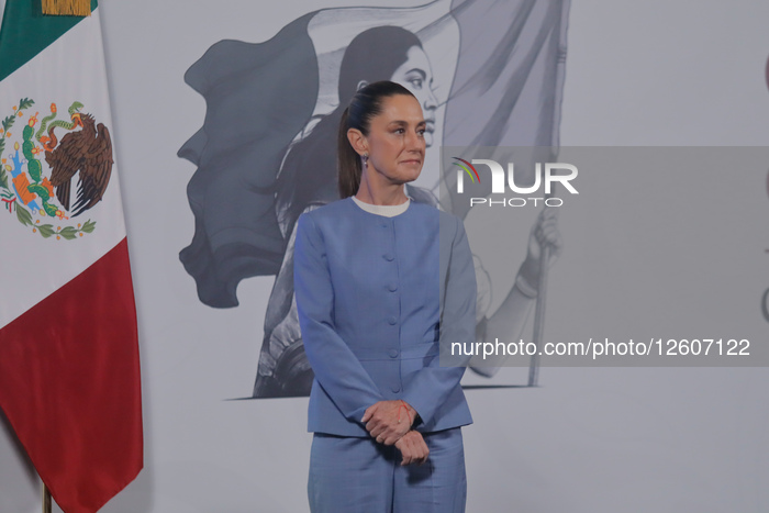 Mexico’s President Claudia Sheinbaum Holds Briefing