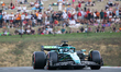 Lance Stroll of Canada drives the (18) Aston Martin Aramco Cognizant F1 Team AMR25 Mercede...