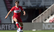 Hayden Hackney of Middlesbrough passes the ball forward during the Pre-season Friendly mat...