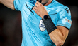Referee Glenn Nyberg officiates the match between Feyenoord and Fenerbahce at the Kuip Sta...