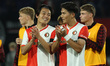 During the match between Feyenoord and Fenerbahce at the Kuip Stadium for the third qualif...