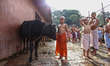 Novice priests known as ''Batuks'' perform rituals during the Janai Purnima Festival in Ka...