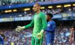 Filip Jorgensen, goalkeeper of Chelsea, reacts during the VisitMalta weekender soccer matc...