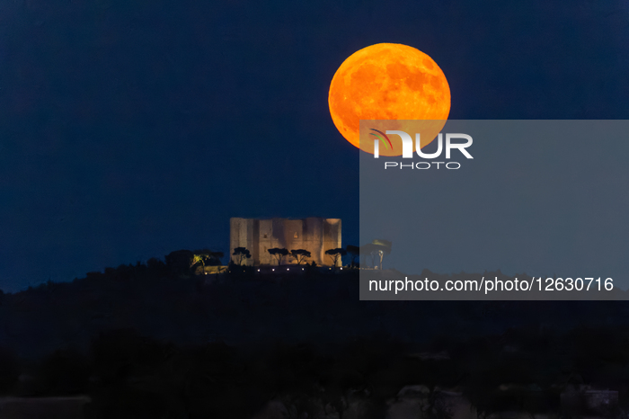 Full Moon At Castel Del Monte