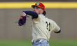 Binghamton Rumble Ponies pitcher R.J. Gordon #21 throws during the first inning of a baseb...