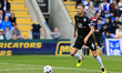 Tom Flanagan of Colchester United Football Club plays during the Sky Bet League 2 match be...