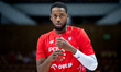 Jordan Loyd warms up before the basketball international friendly match between Poland and...