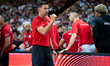 Igor Milicic, head coach for the Poland national team, is seen during a basketball interna...