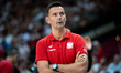 Igor Milicic, head coach for the Poland national team, is seen during a basketball interna...
