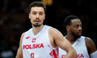 Andrzej Pluta plays during a basketball international friendly match between Poland and Sw...