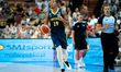 Melwin Pantzar plays during the basketball international friendly match between Poland and...