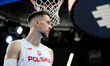 Mateusz Ponitka plays during a basketball international friendly match between Poland and...