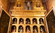 An altar with statues of saints is pictured inside the Cathedral in Salvador, Brazil, on F...