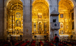 The interior of the Cathedral is pictured in Salvador, Bahia, Brazil, on February 8, 2025....
