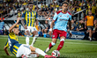 Fenerbahce SK defender Mert Muldur and Feyenoord Rotterdam forward Goncalo Borges play dur...