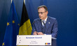 Prime Minister of Belgium and leader of the New Flemish alliance Bart De Wever holds a pre...
