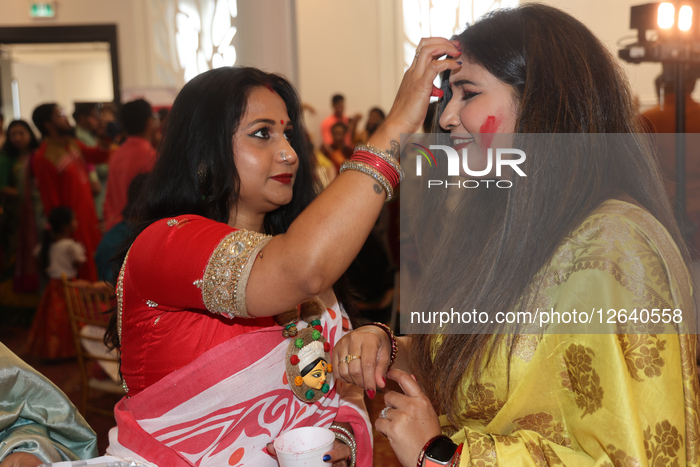 Bengali Hindu Women Perform Sindur Khela