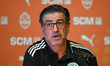 KRAKOW, POLAND – AUGUST 14:Panathinaikos manager Rui Vitoria addresses the media during a...