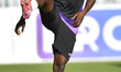 Ibrahim Kanate of RSCA Anderlecht is in action during the official training session before...