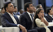 In this photo, Sajjan Jindal, managing director of JSW Steel (left), Parth Jindal, managin...
