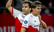 FC Utrecht midfielder Victor Jensen scores the 1-0 and celebrates the goal during the matc...