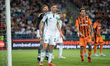 Giannis Kotsiras and Marlon Gomes play during the game between FC Shakhtar Donetsk and Pan...