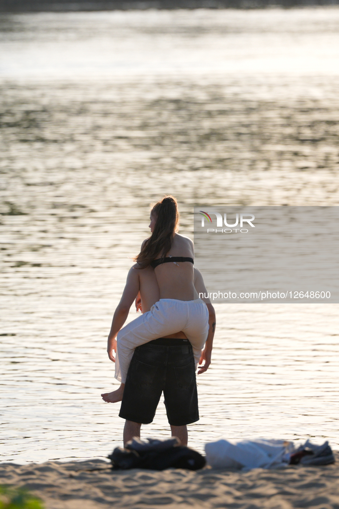 Vistula River At All Time Low Level Due To Drought