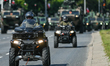 WARSAW, POLAND - AUGUST 15:Polish Armed Forces Polaris quads are seen during the Armed Fo...